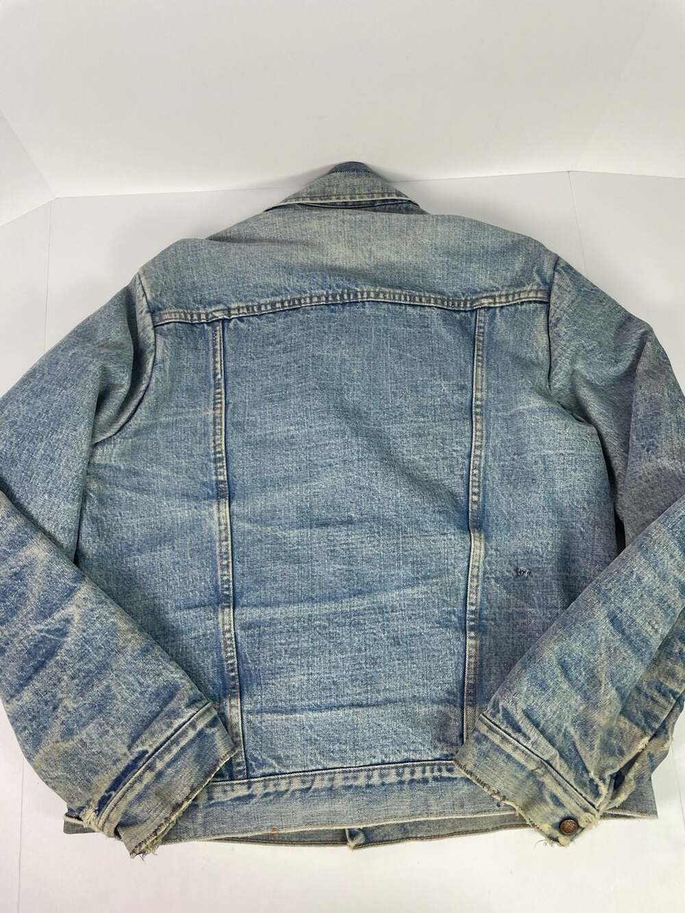 Vintage 1970s JCPenney Indigo Super Denim Quilt Lined Trucker Jacket - Picture 11 of 14